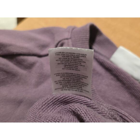 Fila Sweatshirt Womens Size XXL French Terry Elastic Hem Stretch Purple - Picture 9 of 9